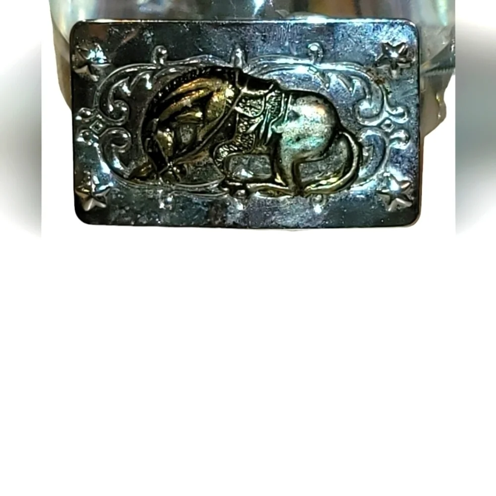 Vintage Kids Brass & Steel Western Buckle